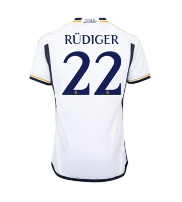 Real Madrid Antonio Rudiger #22 Domácí Dres 2023-24 Krátkým Rukávem