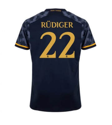 Real Madrid Antonio Rudiger #22 Venkovní Dres 2023-24 Krátkým Rukávem