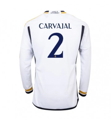 Real Madrid Daniel Carvajal #2 Domácí Dres 2023-24 Dlouhým Rukávem