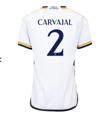Real Madrid Daniel Carvajal #2 Domácí Dres pro Dámy 2023-24 Krátkým Rukávem