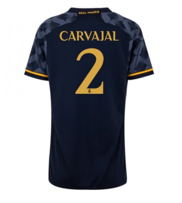 Real Madrid Daniel Carvajal #2 Venkovní Dres pro Dámy 2023-24 Krátkým Rukávem
