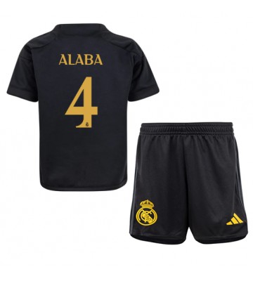 Real Madrid David Alaba #4 Alternativní dres komplet pro Děti 2023-24 Krátkým Rukávem (+ Krátké kalhoty)