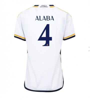 Real Madrid David Alaba #4 Domácí Dres pro Dámy 2023-24 Krátkým Rukávem