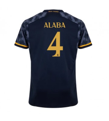 Real Madrid David Alaba #4 Venkovní Dres 2023-24 Krátkým Rukávem
