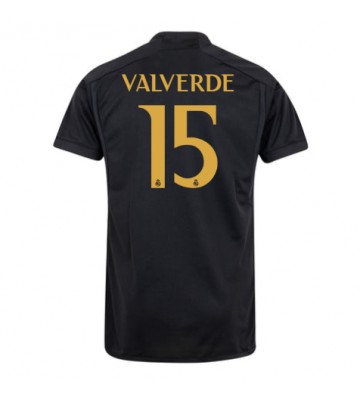 Real Madrid Federico Valverde #15 Alternativní Dres 2023-24 Krátkým Rukávem