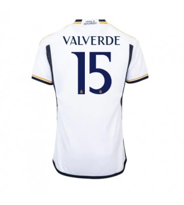 Real Madrid Federico Valverde #15 Domácí Dres 2023-24 Krátkým Rukávem