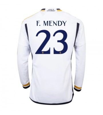 Real Madrid Ferland Mendy #23 Domácí Dres 2023-24 Dlouhým Rukávem