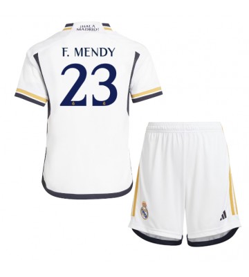 Real Madrid Ferland Mendy #23 Domácí dres komplet pro Děti 2023-24 Krátkým Rukávem (+ Krátké kalhoty)