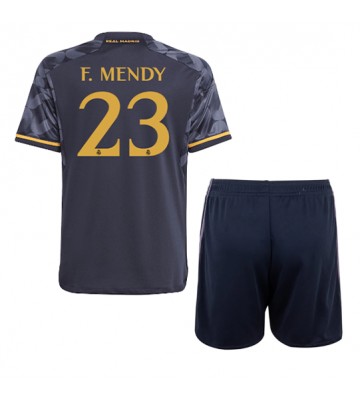 Real Madrid Ferland Mendy #23 Venkovní dres komplet pro Děti 2023-24 Krátkým Rukávem (+ Krátké kalhoty)
