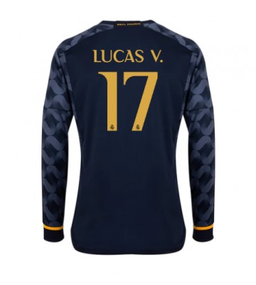 Real Madrid Lucas Vazquez #17 Venkovní Dres 2023-24 Dlouhým Rukávem