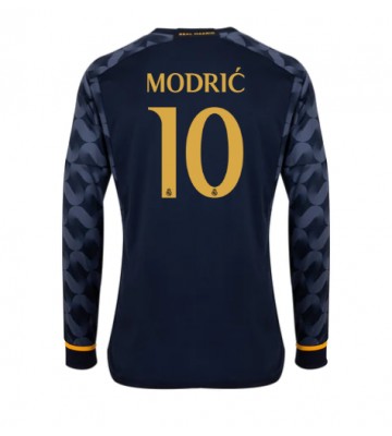 Real Madrid Luka Modric #10 Venkovní Dres 2023-24 Dlouhým Rukávem