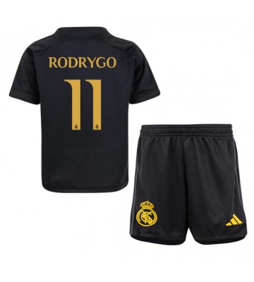 Real Madrid Rodrygo Goes #11 Alternativní dres komplet pro Děti 2023-24 Krátkým Rukávem (+ Krátké kalhoty)