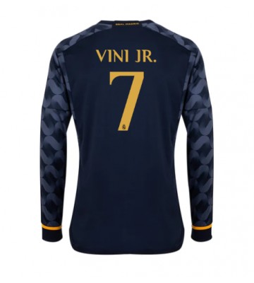 Real Madrid Vinicius Junior #7 Venkovní Dres 2023-24 Dlouhým Rukávem