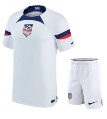 Spojené státy Domácí dres komplet pro Děti MS 2022 Krátkým Rukávem (+ Krátké kalhoty)