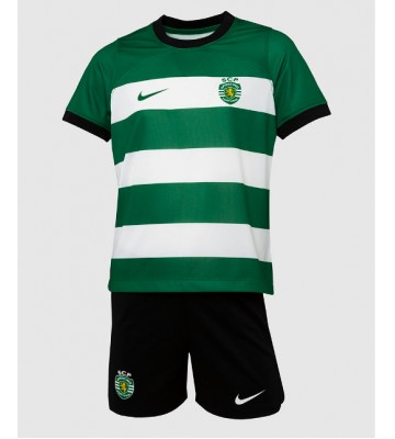 Sporting CP Domácí dres komplet pro Děti 2023-24 Krátkým Rukávem (+ Krátké kalhoty)