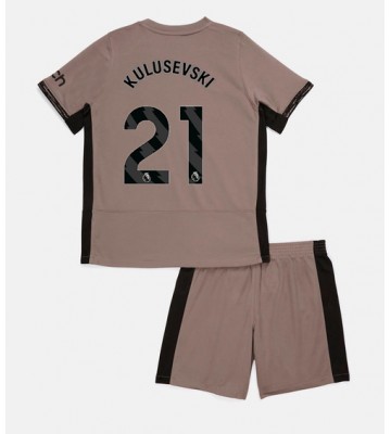 Tottenham Hotspur Dejan Kulusevski #21 Alternativní dres komplet pro Děti 2023-24 Krátkým Rukávem (+ Krátké kalhoty)