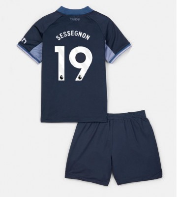 Tottenham Hotspur Ryan Sessegnon #19 Venkovní dres komplet pro Děti 2023-24 Krátkým Rukávem (+ Krátké kalhoty)