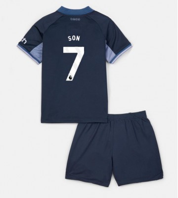 Tottenham Hotspur Son Heung-min #7 Venkovní dres komplet pro Děti 2023-24 Krátkým Rukávem (+ Krátké kalhoty)