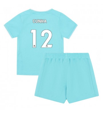 Wolves Matheus Cunha #12 Alternativní dres komplet pro Děti 2023-24 Krátkým Rukávem (+ Krátké kalhoty)