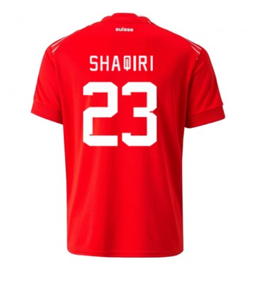Švýcarsko Xherdan Shaqiri #23 Domácí Dres MS 2022 Krátkým Rukávem