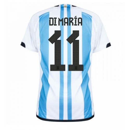 Argentina Angel Di Maria #11 Domácí Dres MS 2022 Krátkým Rukávem