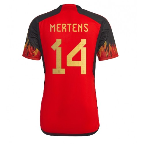 Belgie Dries Mertens #14 Domácí Dres MS 2022 Krátkým Rukávem