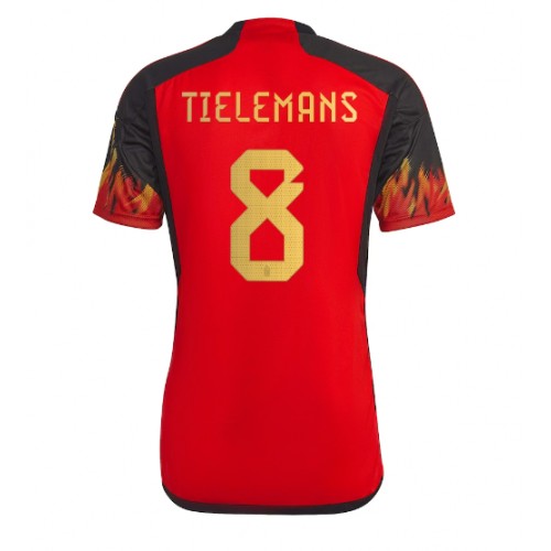 Belgie Youri Tielemans #8 Domácí Dres MS 2022 Krátkým Rukávem