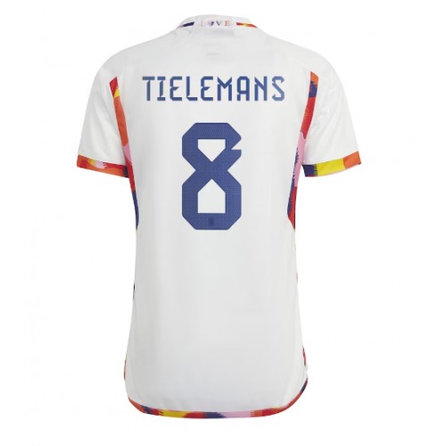 Belgie Youri Tielemans #8 Venkovní Dres MS 2022 Krátkým Rukávem