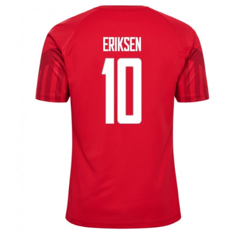 Dánsko Christian Eriksen #10 Domácí Dres MS 2022 Krátkým Rukávem