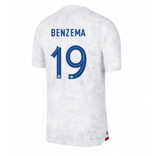 Francie Karim Benzema #19 Venkovní Dres MS 2022 Krátkým Rukávem
