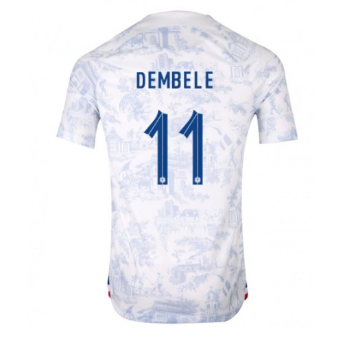 Francie Ousmane Dembele #11 Venkovní Dres MS 2022 Krátkým Rukávem