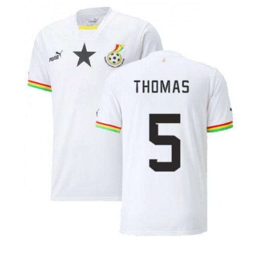 Ghana Thomas Partey #5 Domácí Dres MS 2022 Krátkým Rukávem