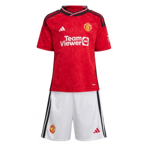Manchester United Marcus Rashford #10 Domácí dres komplet pro Děti 2023-24 Krátkým Rukávem (+ Krátké kalhoty)