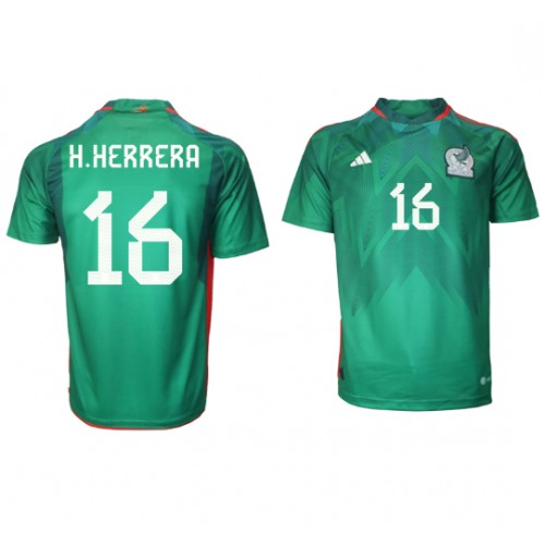 Mexiko Hector Herrera #16 Domácí Dres MS 2022 Krátkým Rukávem