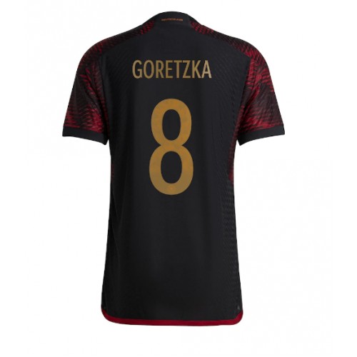 Německo Leon Goretzka #8 Venkovní Dres MS 2022 Krátkým Rukávem
