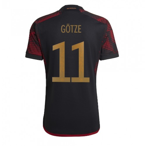 Německo Mario Gotze #11 Venkovní Dres MS 2022 Krátkým Rukávem