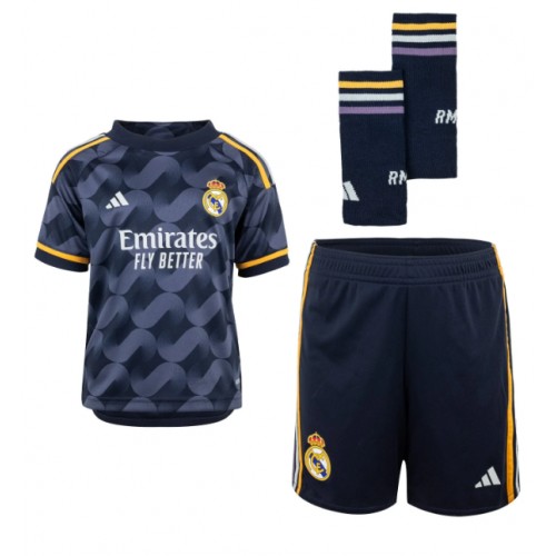 Real Madrid Jude Bellingham #5 Venkovní dres komplet pro Děti 2023-24 Krátkým Rukávem (+ Krátké kalhoty)