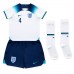 Anglie Declan Rice #4 Domácí dres komplet pro Děti MS 2022 Krátkým Rukávem (+ Krátké kalhoty)