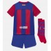 Barcelona Domácí dres komplet pro Děti 2023-24 Krátkým Rukávem (+ Krátké kalhoty)