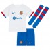 Barcelona Jules Kounde #23 Venkovní dres komplet pro Děti 2023-24 Krátkým Rukávem (+ Krátké kalhoty)