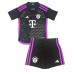 Bayern Munich Alphonso Davies #19 Venkovní dres komplet pro Děti 2023-24 Krátkým Rukávem (+ Krátké kalhoty)