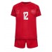Dánsko Kasper Dolberg #12 Domácí dres komplet pro Děti MS 2022 Krátkým Rukávem (+ Krátké kalhoty)