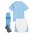 Manchester City Domácí dres komplet pro Děti 2023-24 Krátkým Rukávem (+ Krátké kalhoty)
