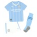 Manchester City Jeremy Doku #11 Domácí dres komplet pro Děti 2023-24 Krátkým Rukávem (+ Krátké kalhoty)