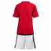 Manchester United Domácí dres komplet pro Děti 2023-24 Krátkým Rukávem (+ Krátké kalhoty)