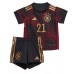 Německo Ilkay Gundogan #21 Venkovní dres komplet pro Děti MS 2022 Krátkým Rukávem (+ Krátké kalhoty)