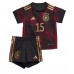 Německo Niklas Sule #15 Venkovní dres komplet pro Děti MS 2022 Krátkým Rukávem (+ Krátké kalhoty)
