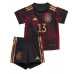 Německo Thomas Muller #13 Venkovní dres komplet pro Děti MS 2022 Krátkým Rukávem (+ Krátké kalhoty)