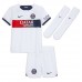 Paris Saint-Germain Vitinha Ferreira #17 Venkovní dres komplet pro Děti 2023-24 Krátkým Rukávem (+ Krátké kalhoty)